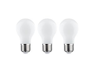 Lot de 3 ampoules led à filament standard, E27, 1521Lm 7.2W=100W, 6500K, Classe A, LEXMAN