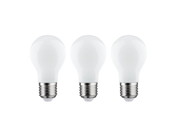 Lot de 3 ampoules led à filament standard, E27, 1521Lm 7.2W=100W, 6500K, Classe A, LEXMAN