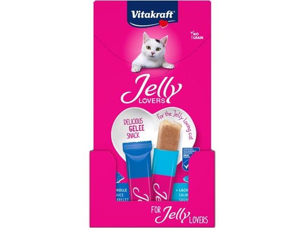 Lot de 6 friandises pour chat VITAKRAFT Jelly Lovers poisson, 15 g