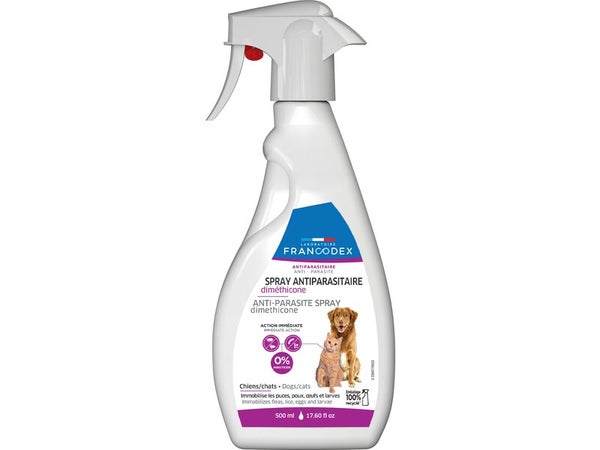 Antiparasitaire chien/chat dimethicone spray 500 ml