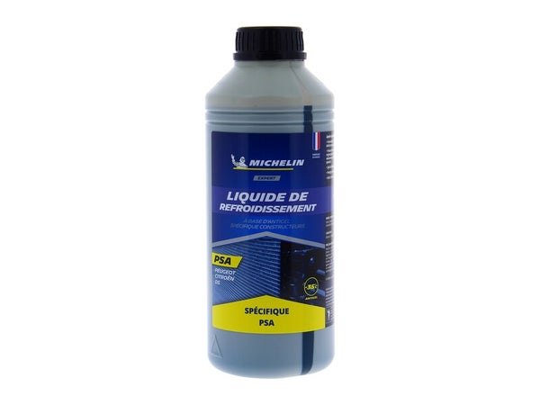 Liquide de refroidissement bleu hautete Temperature -35°C/250000Km Psa Michelin 1L