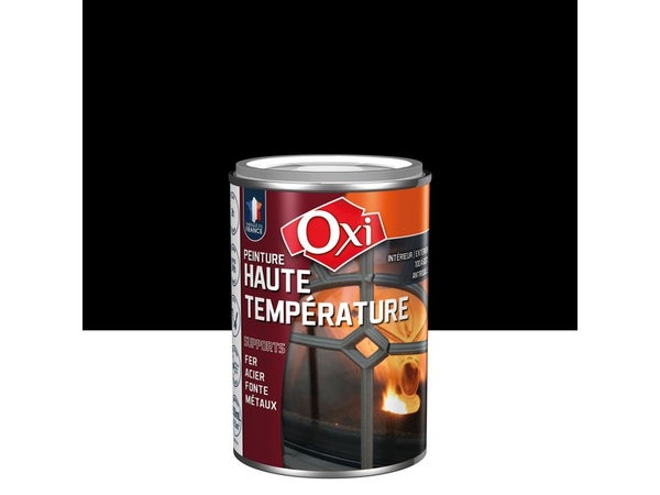 Peinture radiateur noir satin OXI Haute température 0.25l 