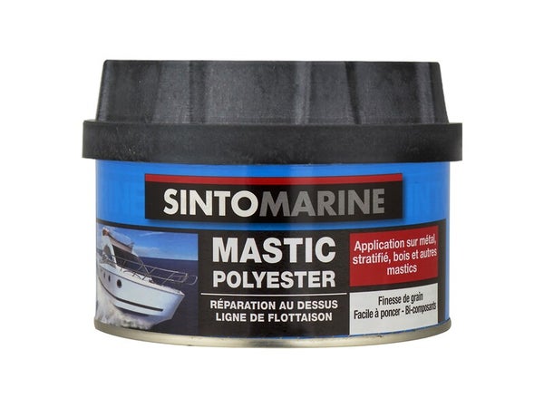 Mastic de réparation polyester SINTO Sintomarine 970 g transparent