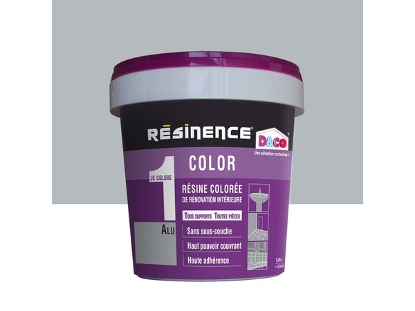 Résine Colorée Color Resinence, Gris Alu, 0.25 L