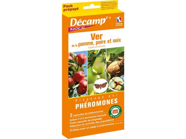 Traitement des insectes ver de la pomme poire noix DECAMP',1 piège à phéromones