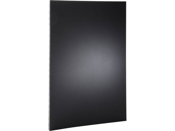 Plaque de protection murale noir sablé Discrétion, EQUATION, l.80 cm x H.120 cm