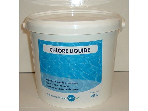 Chlore choc piscine, liquide 20 l