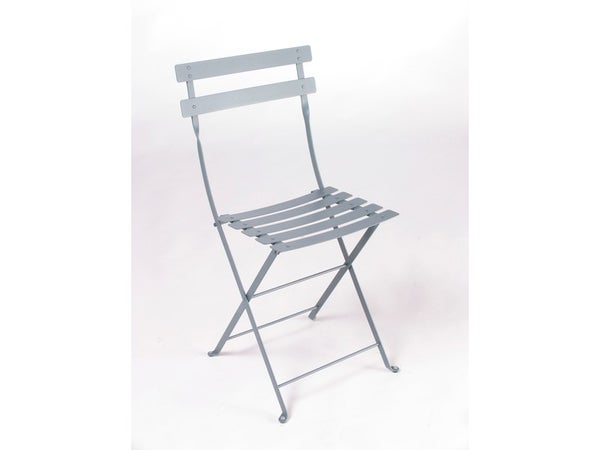 Chaise de jardin FERMOB Bistro en acier gris / argent