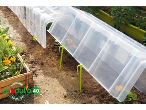 Lot de 10 piquets pour serre tunnel POUSS VERT