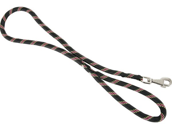 Laisse chien nylon corde 13 mm/1.2 m noire