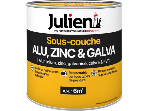 Sous-Couche Aluminium / Zinc  Julien, 0.5 L