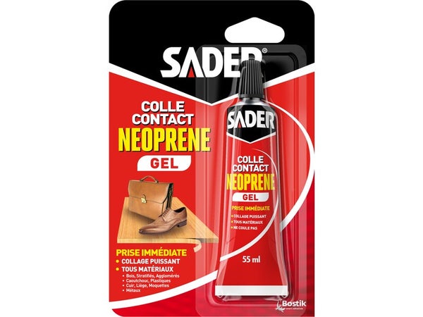 Colle néoprène gel multi-usages, SADER, 55 ml