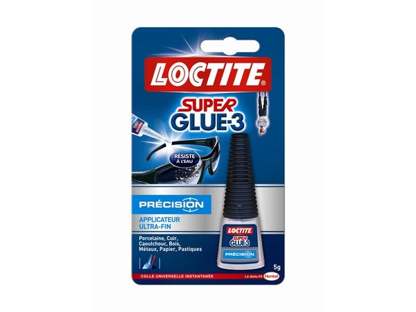 Colle glue liquide Super Glue 3 Précision, LOCTITE, 5 g
