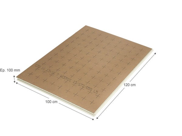 Panneau pour isolation polyurethane SOPREMA®, R=4.65, Ep.100mm,1.2x1m
