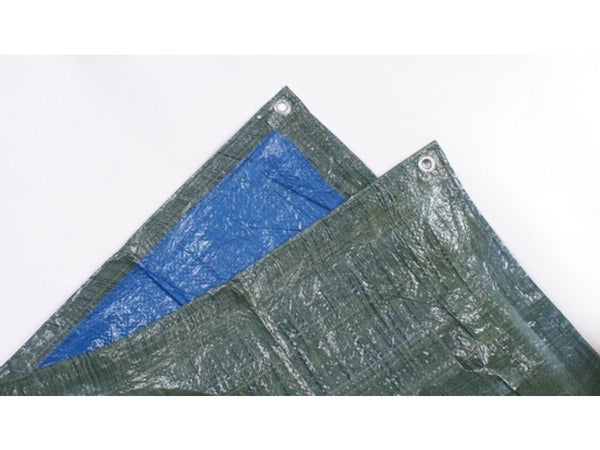 Bâche de protection en pe rectangulaire 400 x 500 cm bleu