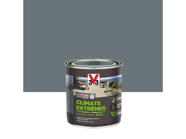 Peinture sol Climats extrêmes V33, schiste satiné, 0.5L