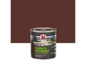 Peinture sol Climats extrêmes V33, terre d'ombre satiné, 0.5L