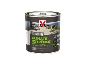 Peinture sol Climats extrêmes V33, RAL 9016, blanc satiné, 0.5L