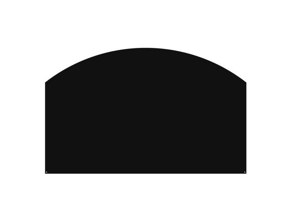Plaque de protection sol, DIXNEUF Arrondie, l.80 cm x H.65 cm, noir
