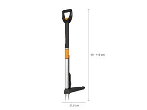 Désherbeur télescopique 4 dents manche aluminium FISKARS SmartFit™ L.102 cm