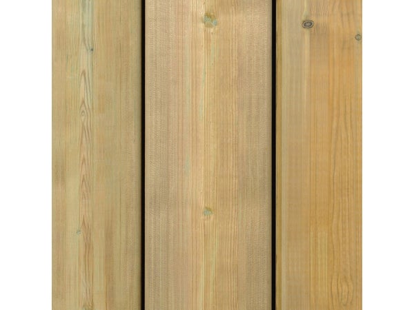 Planche de bois en pin, L.240 x l.14.5 cm x Ep.35 mm vert