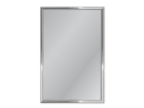 Miroir non lumineux encadré rectangulaire l.40 x L.60 cm Arica alu