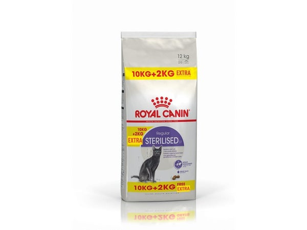 Royal Canin Alimentation Chat Sterilised 10Kg + 2Kg