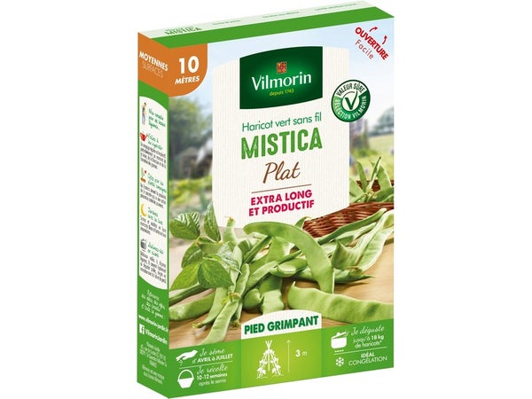 Graine potagère de haricot Mistica, VILMORIN, 86 g