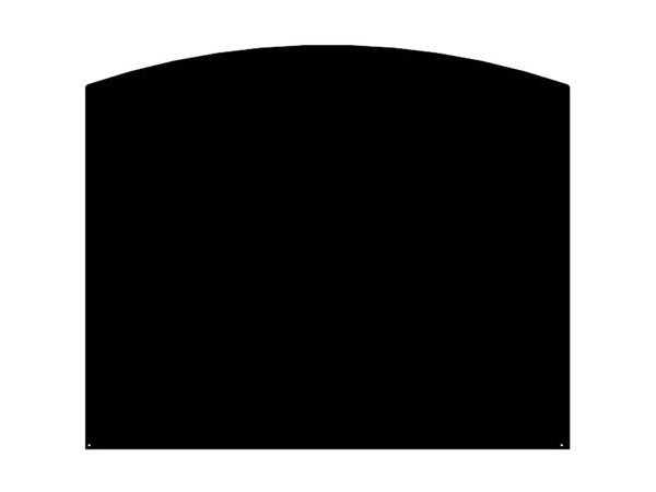 Plaque de protection sol noire LE MARQUIER Demi-ronde, l.120 cm x H.100 cm
