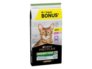 Croquette chat sterilise proplan dinde 10kg+2kg offerts