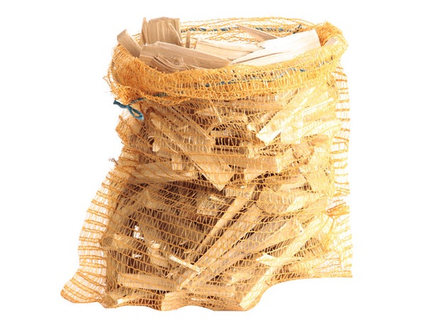 Bûchettes allume-feu hêtre-chêne-charme-frêne, L.15 cm sac de 20 L