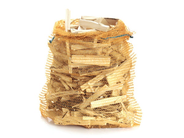 Bûchettes allume-feu hêtre-chêne-charme-frêne, L.15 cm sac de 40 L