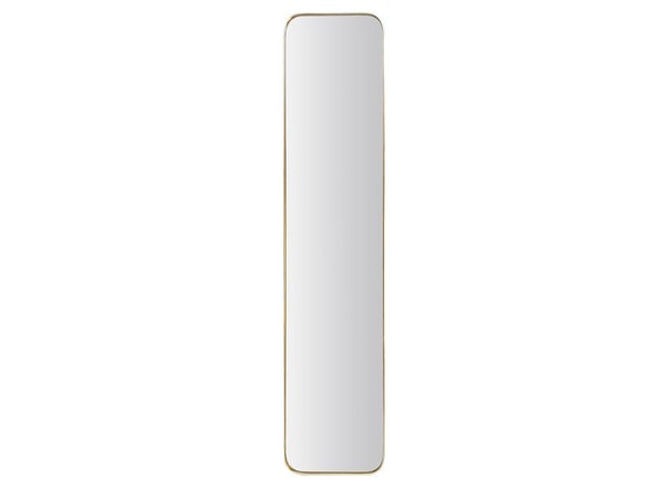 Miroir rectangulaire actuel, l.30 x H.140 cm, doré