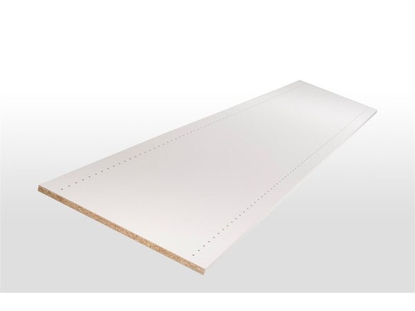 Tablette prépercée revêtu mélaminé, L.50 x l.250 cm x Ep.18 mm