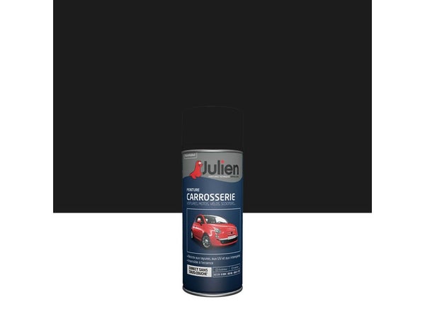 Bombe d'aérosol de peinture à carrosserie, JULIEN, 0.4 L noir