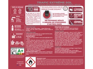 Peinture sol Trafic extrême V33, gris clair satiné, 5 l