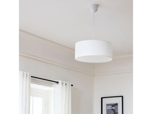 Suspension Sitia, 3 x E27, diamètre 48 cm, coton blanc INSPIRE