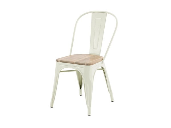 Chaise de jardin Oxford en acier blanc