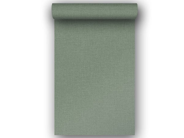Papier peint intissé Textile mat INSPIRE vert kaki
