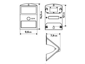 Applique solaire avec détecteur de mouvement Kano 220 Lumens noir INSPIRE