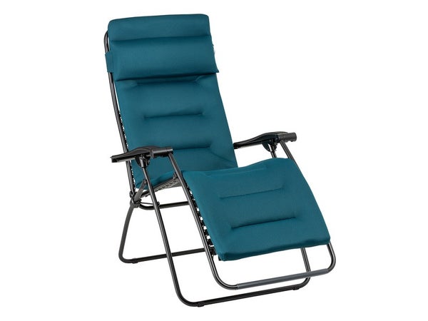 Relax de jardin LAFUMA MOBILIER Relax clip air comfort en acier bleu