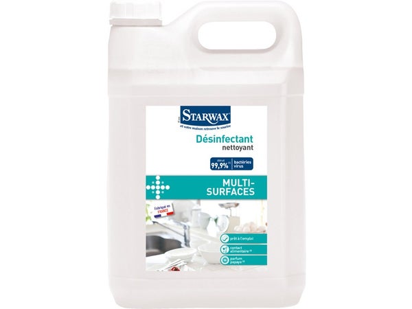 Désinfectant nettoyant multi-surfaces STARWAX 5L