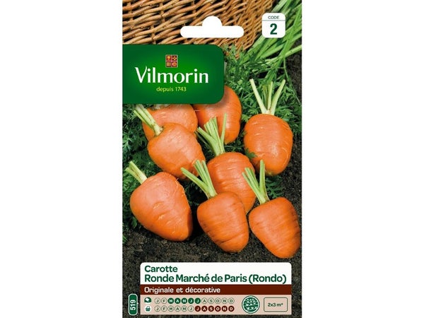 Graines de potager carotte ronde marche de paris VILMORIN 2 g