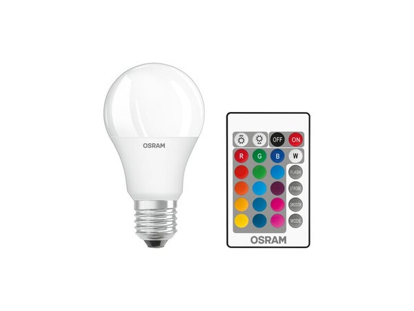 Ampoule variable RGBW led opaque standard E27 806 Lm = 60 W blanc chaud, OSRAM