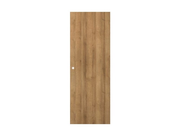 Porte coulissante MDF Cali chene clair, H.204 x l.83 cm