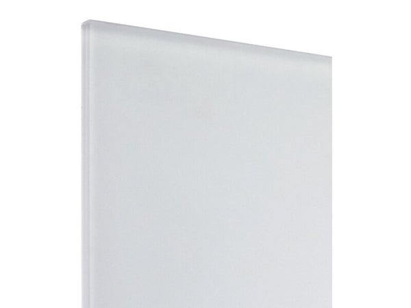 Fond de hotte verre blanc satin 60 x 45 cm