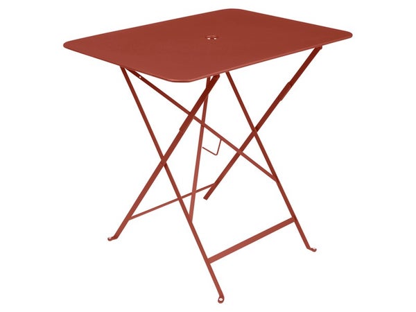 Table de jardin, FERMOB Bistro, 77 x 57 cm, ocre rouge