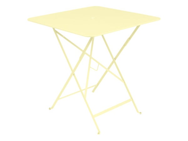 Table de jardin carré, FERMOB Bistro, 4 personnes, jaune/doré