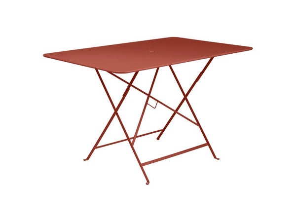 Table de jardin rectangulaire, FERMOB Bistro,  6 personnes, rouge