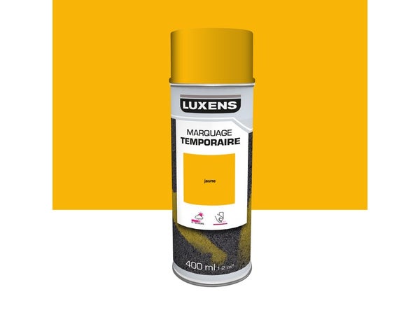 Aérosol de marquage LUXENS jaune mat 400 ml